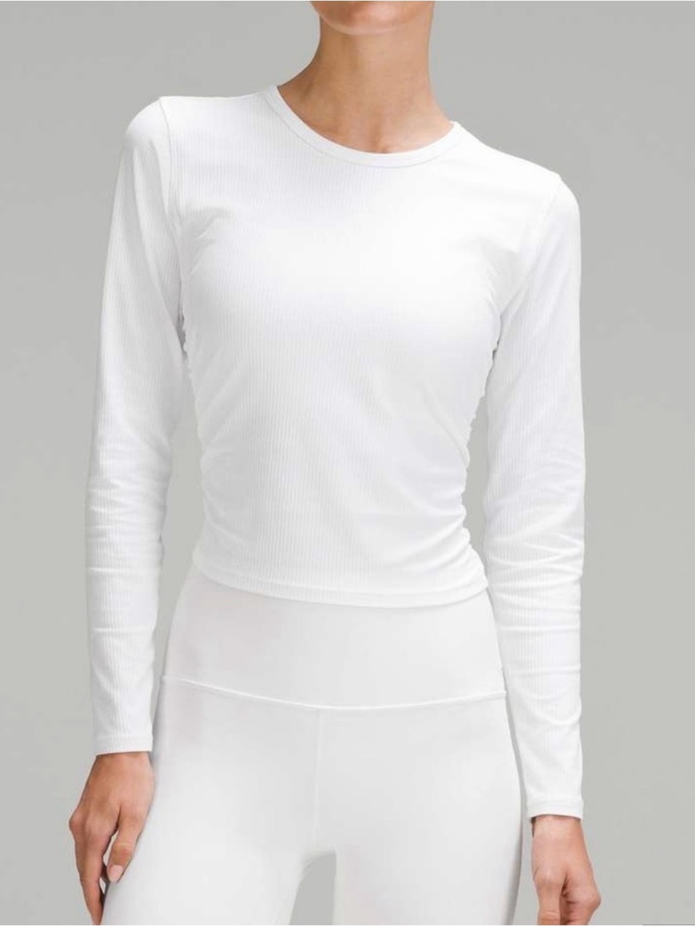 Lululemon all it takes nulu long sleeve with side ruching